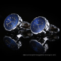 Creative Blue Watch Style Cufflinks Metal Copper Trendy Suit Accessories Stickpin Cufflinks